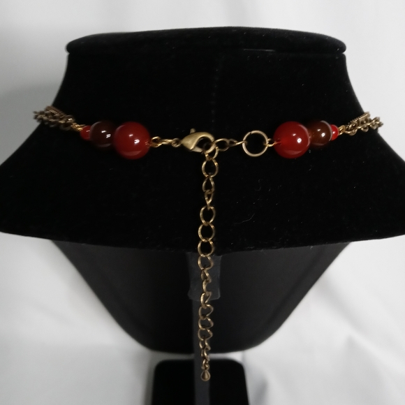 Marbled Boho Style Cross Necklace - Picture 4 of 4